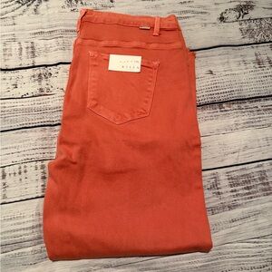 NWT | Women's Wide Leg Cropped Risen Jeans | 1XL